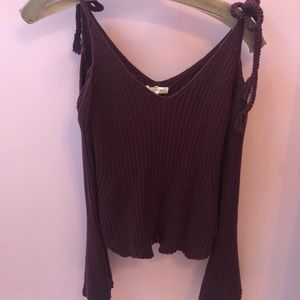 pacsun cold shoulder sweater